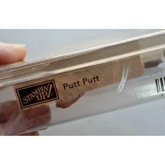 Retired Stampin' Up! "Putt Putt" Stamp Set Wood Mounted - Picture 7 of 8